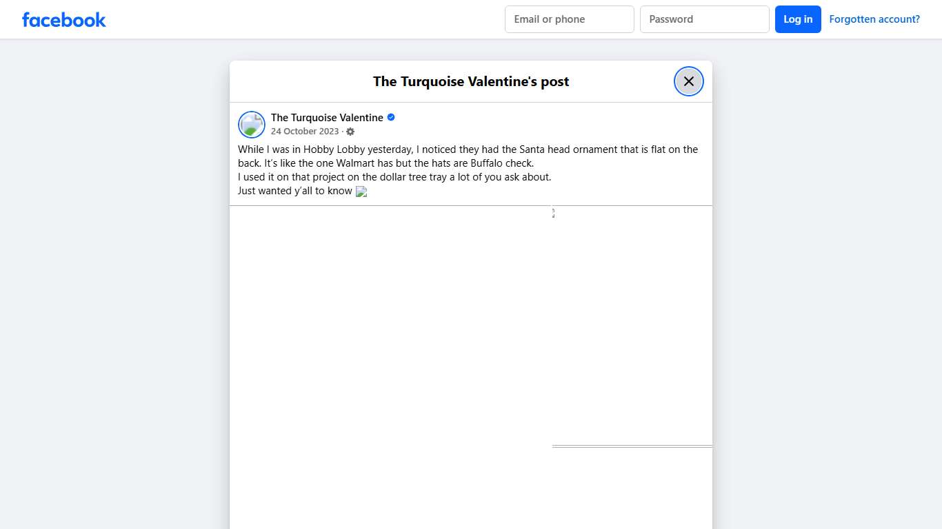 While I was in Hobby Lobby... - The Turquoise Valentine Facebook